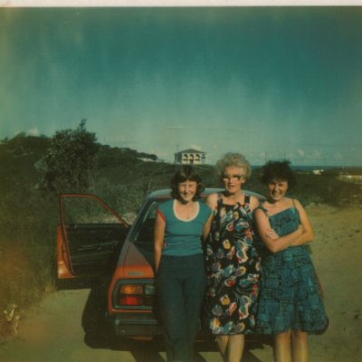 EV Joan and Brenda in front of the Skyline