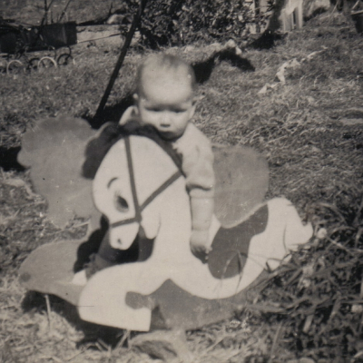 Baby on Rocking Horse