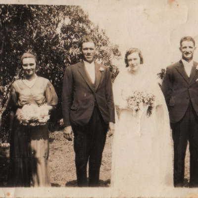 Clara Les Brown Wedding with BM Margaret Davies