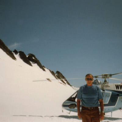 DD on Ridge 7000ft near Mt Cook NZ 1983