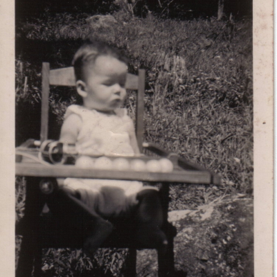 David Henry in High Chair