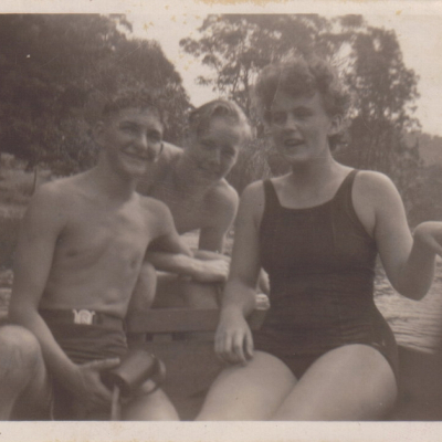 Eileen Gallen and Friends in a Boat