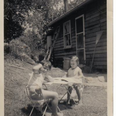 Joan and Brenda at Their Table Palm Woods