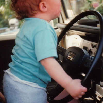 Sam driving DD's Truck